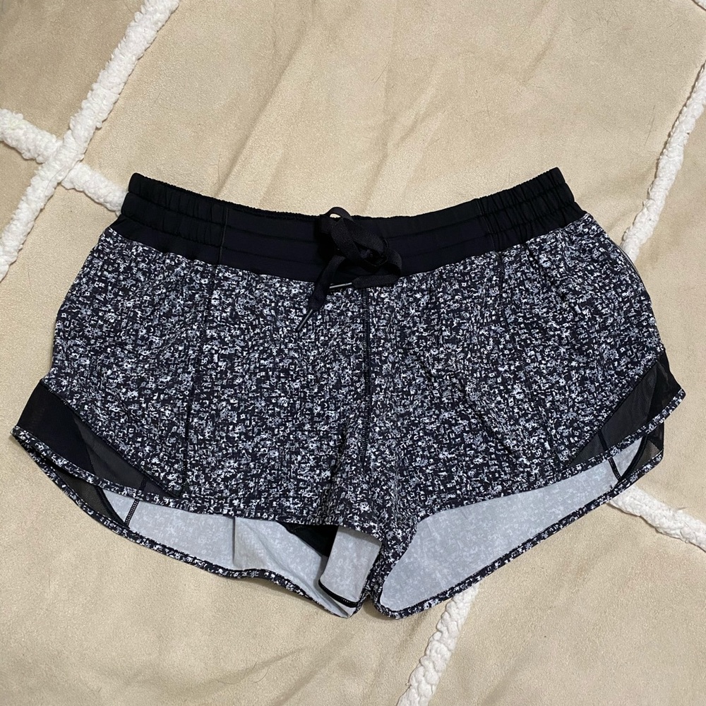 lululemon athletica Black and White Athletic Shorts